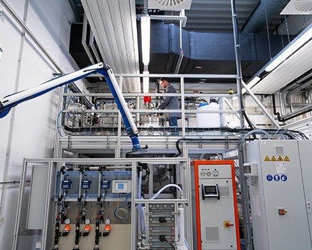 Pilot plant for Lithium recovery.