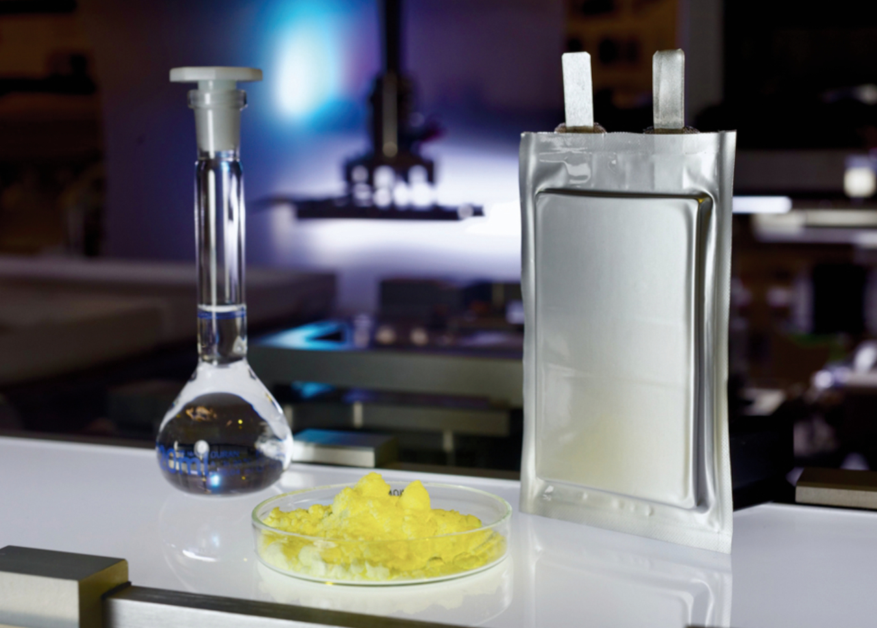 Lithium-sulfur battery cell (5 Ah) developed by ABTC researchers.