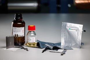 Components for aluminum-ion battery pouch cells.